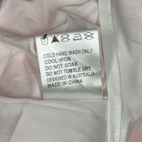 Morning Mist‎ Dress Womens 8 Pink Floral Flowers Mini Feminine Romantic Flirty - Picture 9 of 12